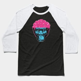 Brain Monkey Chimpanse Baseball T-Shirt